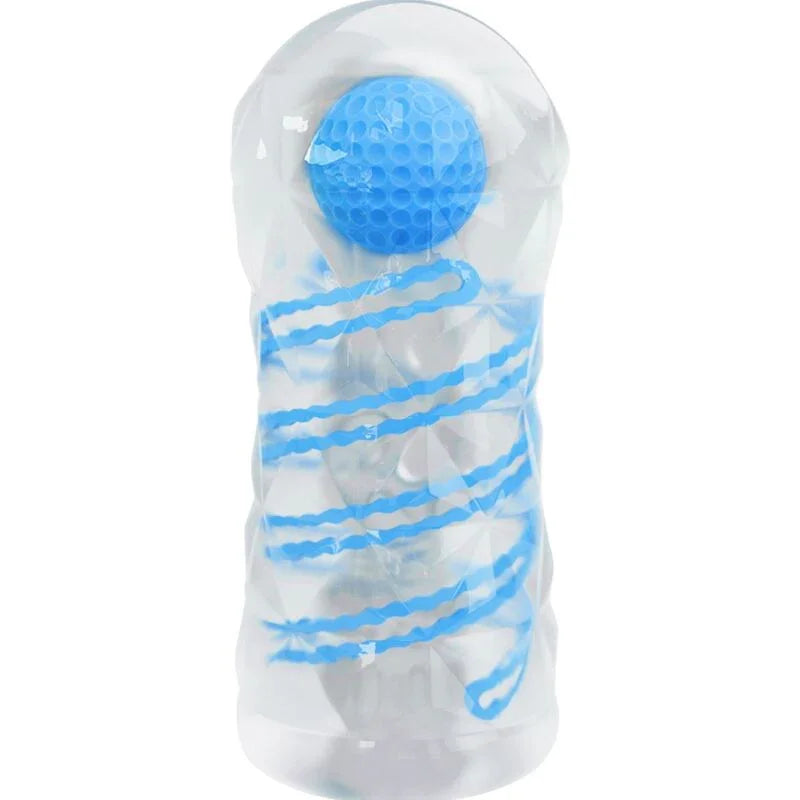 PRETTY LOVE - MASTURBADOR PEQUEÑO CON ESPIRALES AZUL - Nuvica