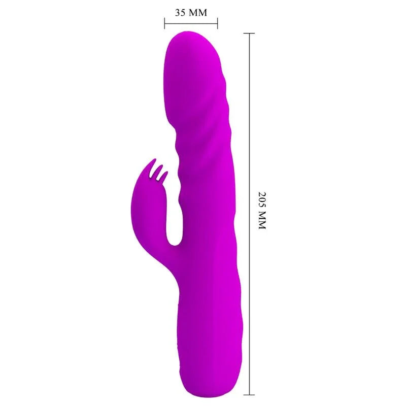 PRETTY LOVE - MELANIE VIBRADOR CONEJO RECARGABLE MORADO - Nuvica