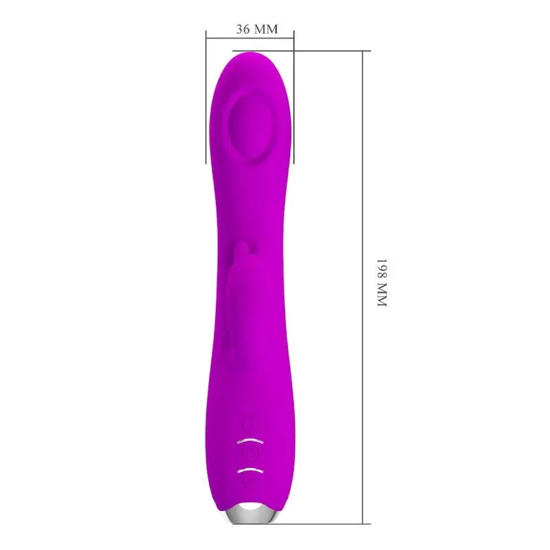 PRETTY LOVE - REGINA VIBRADOR-ONDAS ESTIMULADORAS RECARGABLE MORADO - Nuvica