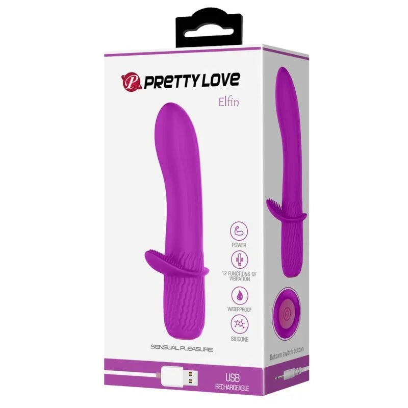 PRETTY LOVE - TROY VIBRADOR RECARGABLE MORADO - Nuvica
