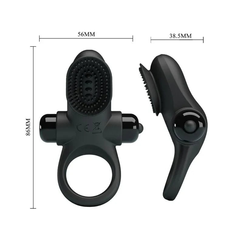 PRETTY LOVE - ANILLO VIBRADOR II PARA PENE NEGRO - Nuvica