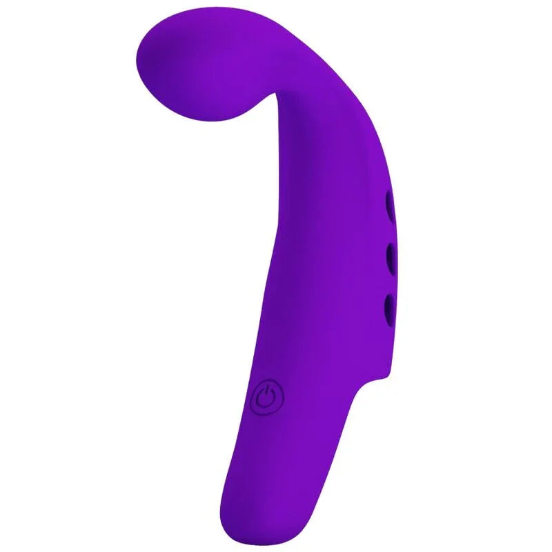 PRETTY LOVE - GORGON VIBRADOR DE DEDO RECARGABLE MORADO - Nuvica
