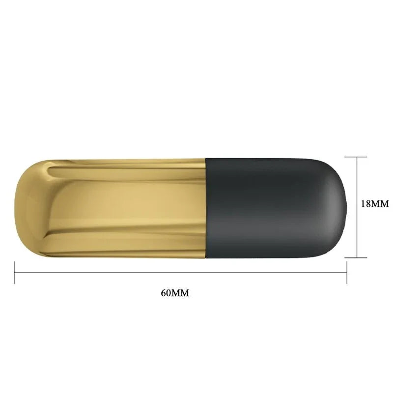 PRETTY LOVE - BALA VIBRADOR RECARGABLE DORADO - Nuvica