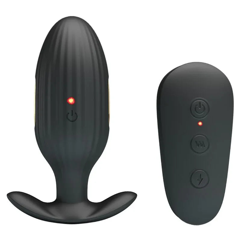 PRETTY LOVE - KELLY PLUG ANAL VIBRADOR RECARGABLE NEGRO - Nuvica