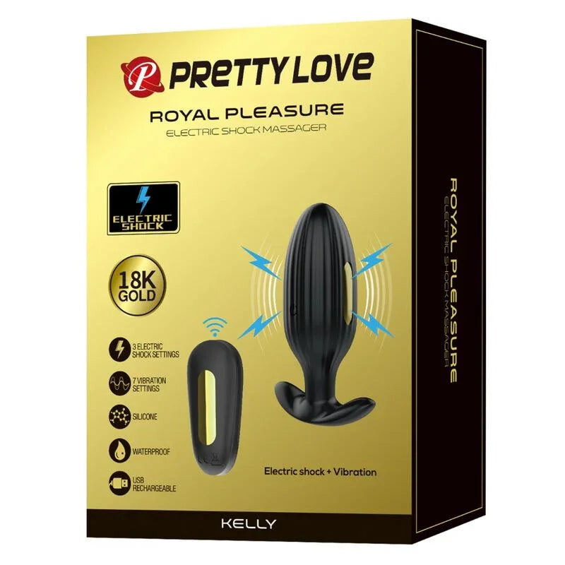 PRETTY LOVE - KELLY PLUG ANAL VIBRADOR RECARGABLE NEGRO - Nuvica
