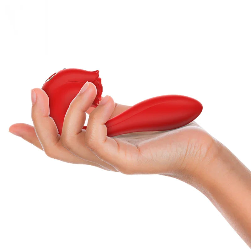 MIA - SELENA ESTIMULADOR VIBRATING + TAPPING ROJO - Nuvica