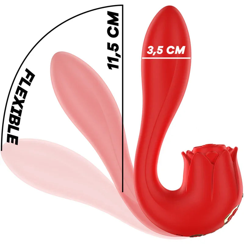 MIA - SELENA ESTIMULADOR VIBRATING + TAPPING ROJO - Nuvica