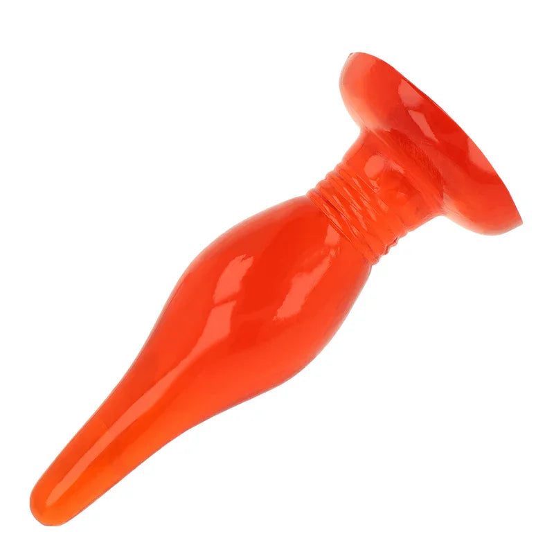 BAILE - PLUG ANAL TACTO SUAVE ROJO 14.2 CM - Nuvica