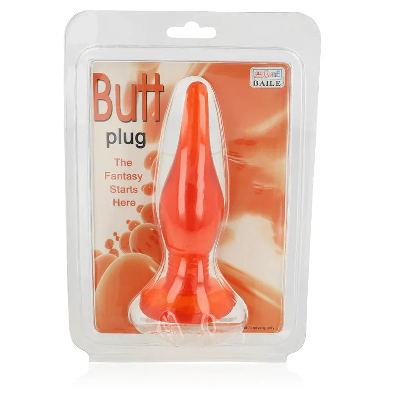 BAILE - PLUG ANAL TACTO SUAVE ROJO 14.2 CM - Nuvica