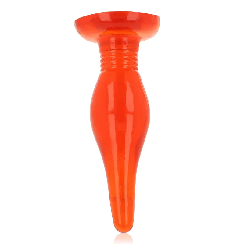 BAILE - PLUG ANAL TACTO SUAVE ROJO 14.2 CM - Nuvica