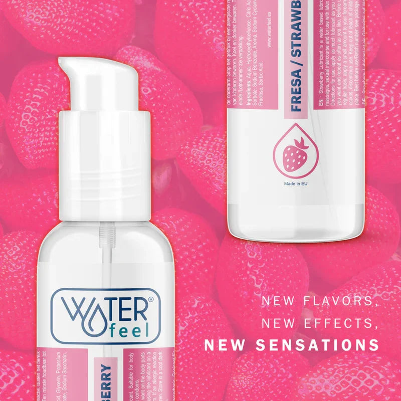 WATERFEEL - LUBRICANTE BASE AGUA FRESA 175 ML - Nuvica