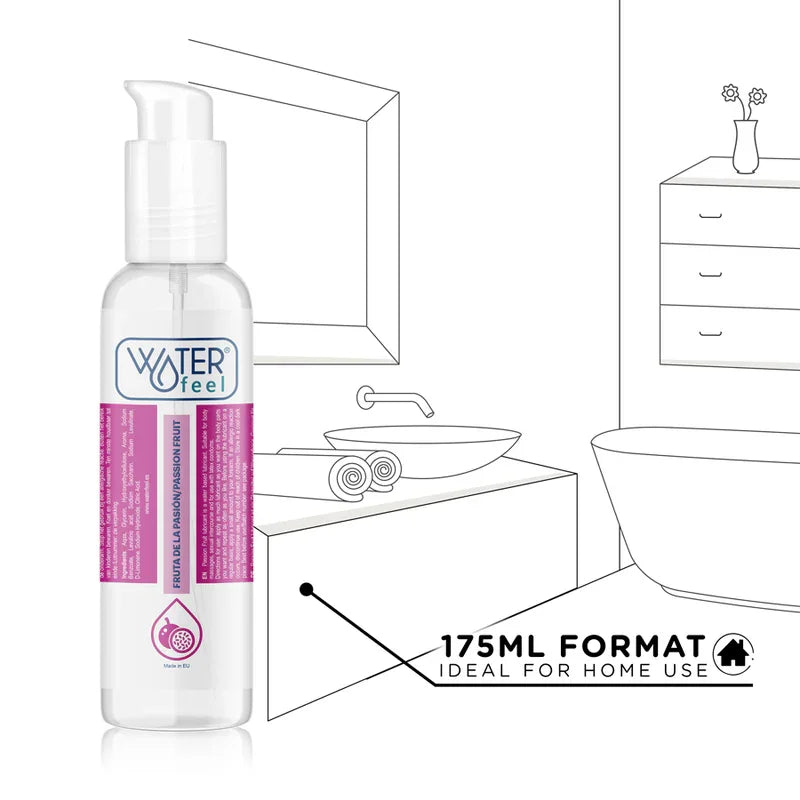 WATERFEEL - LUBRICANTE BASE AGUA FRUTA DE LA PASIÓN 175 ML - Nuvica