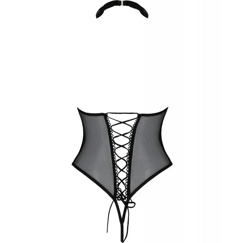 PASSION - TRISHA BODY ABIERTO NEGRO S/M - Nuvica