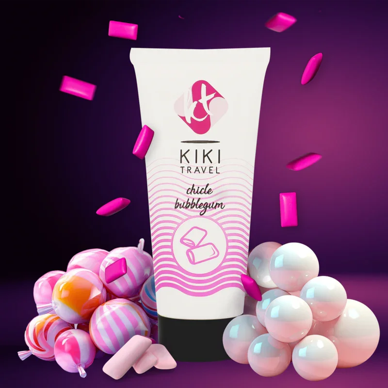 KIKÍ TRAVEL - LUBRICANTE SABOR A CHICLE 50 ML - Nuvica