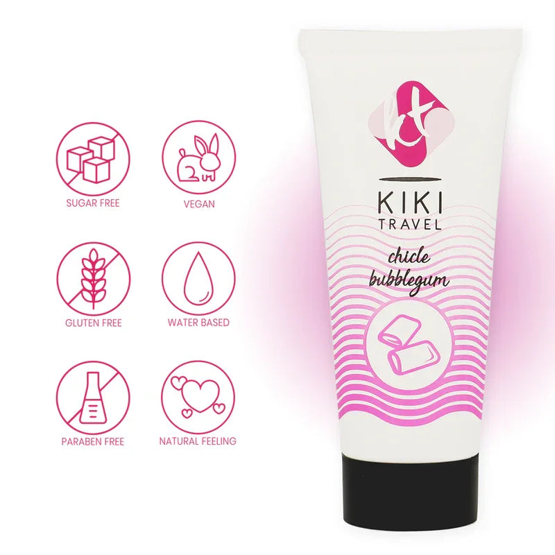 KIKÍ TRAVEL - LUBRICANTE SABOR A CHICLE 50 ML - Nuvica