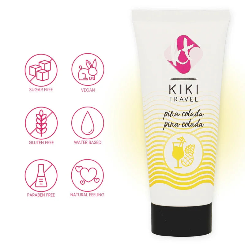 KIKÍ TRAVEL - LUBRICANTE SABOR A PIÑA COLADA 50 ML - Nuvica