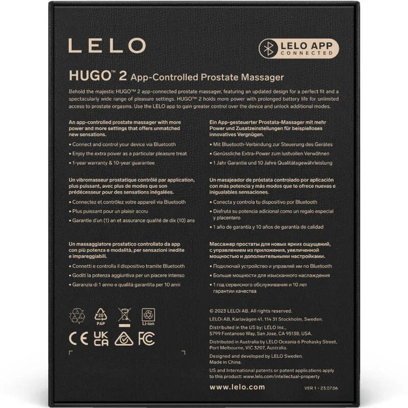 LELO - HUGO 2 MASAJEADOR DE PROSTATA VERDE - Nuvica