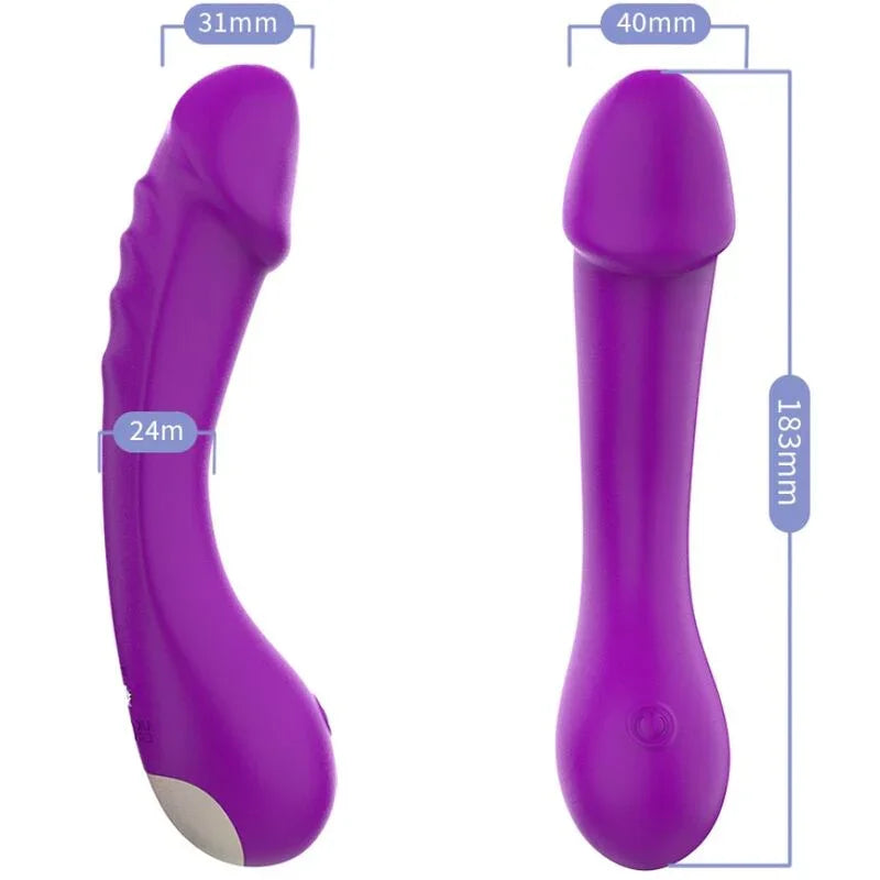 ARMONY - DILDO VIBRADOR PUNTO G SILICONA VIOLETA - Nuvica