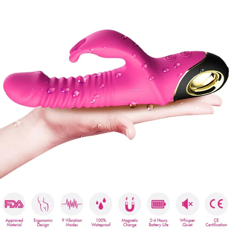 ARMONY - ZING DILDO VIBRADOR RABBIT FUCSIA - Nuvica