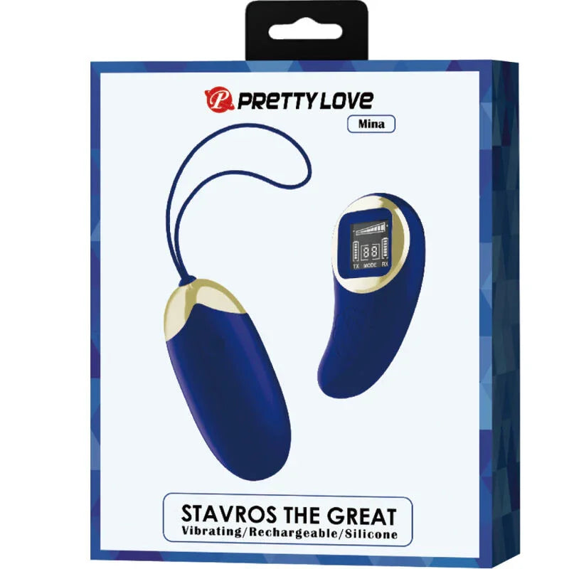 PRETTY LOVE - MINA HUEVO VIBRADOR CONTROL REMOTO AZUL - Nuvica