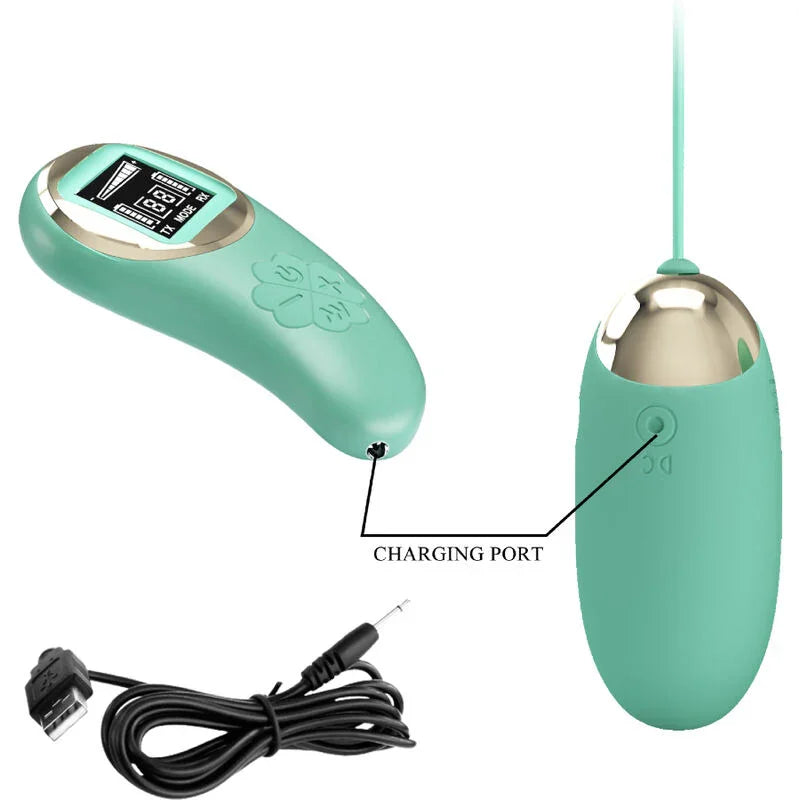 PRETTY LOVE - MINA HUEVO VIBRADOR CONTROL REMOTO VERDE - Nuvica