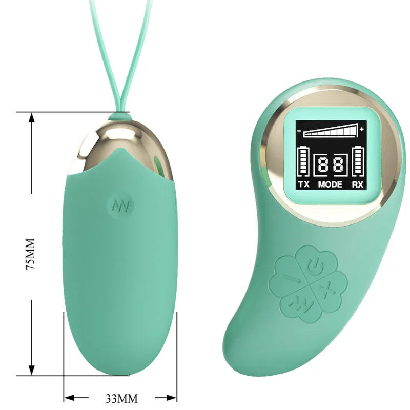 PRETTY LOVE - MINA HUEVO VIBRADOR CONTROL REMOTO VERDE - Nuvica