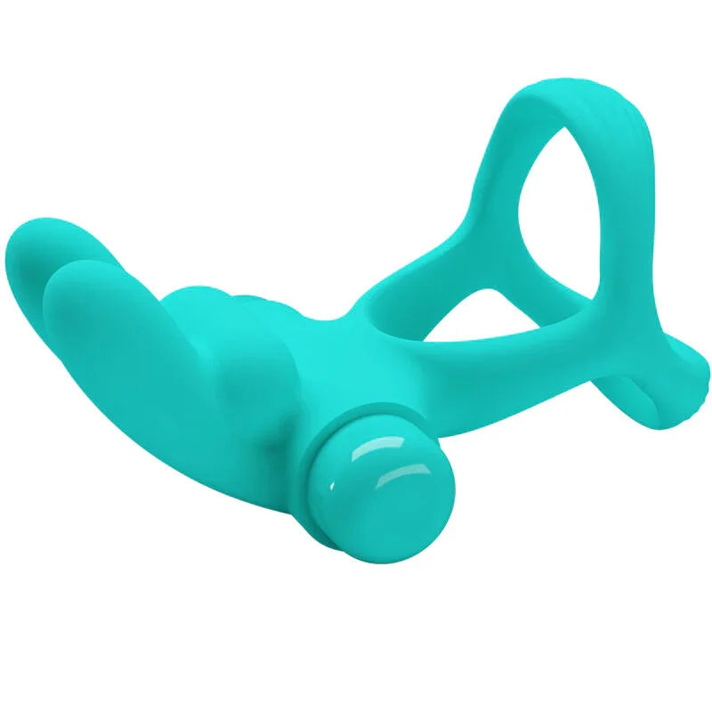 PRETTY LOVE - DANTE ANILLO VIBRADOR RABBIT VERDE - Nuvica