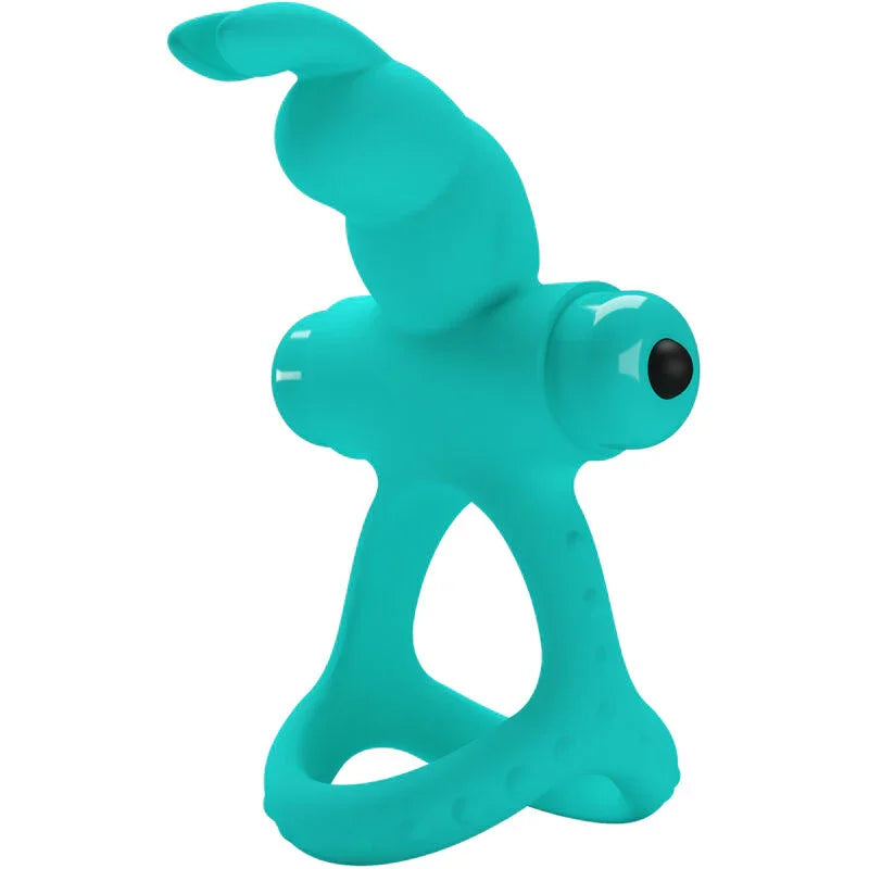 PRETTY LOVE - FIGGY ANILLO VIBRADOR RABBIT VERDE - Nuvica