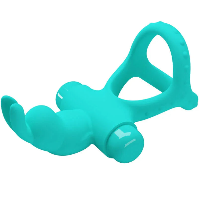 PRETTY LOVE - FIGGY ANILLO VIBRADOR RABBIT VERDE - Nuvica