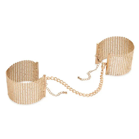 BIJOUX - DÉSIR MÉTALLIQUE ESPOSAS MALLA METALICA DORADA - Nuvica
