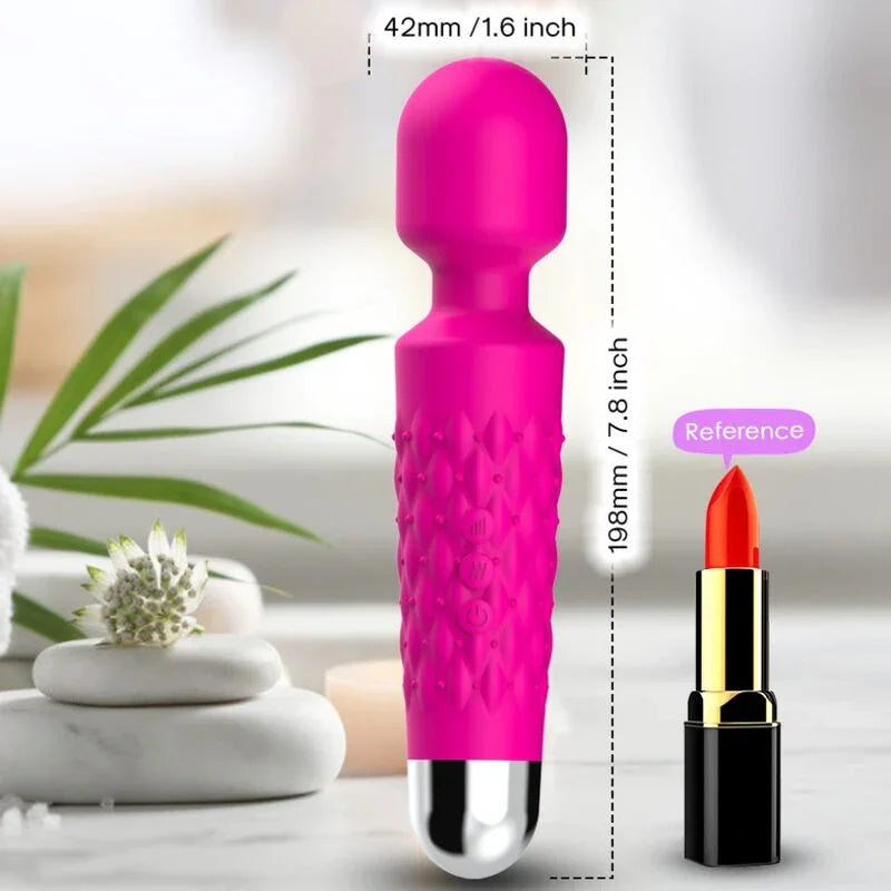 ARMONY - POSTMAN MASAJEADOR & VIBRADOR CABEZA FLEXIBLE FUCSIA - Nuvica