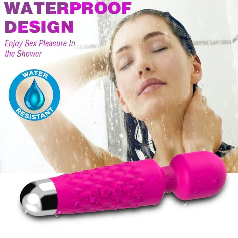 ARMONY - POSTMAN MASAJEADOR & VIBRADOR CABEZA FLEXIBLE FUCSIA - Nuvica