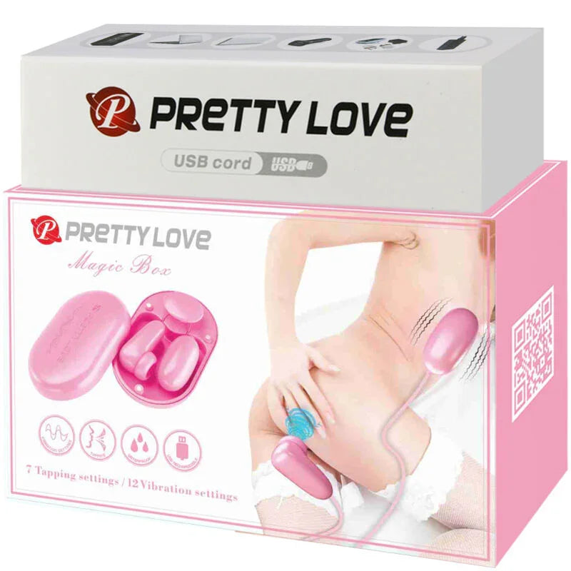 PRETTY LOVE - MAGIC BOX BALA VIBRADORA & ESTIMULADOR ROSA - Nuvica