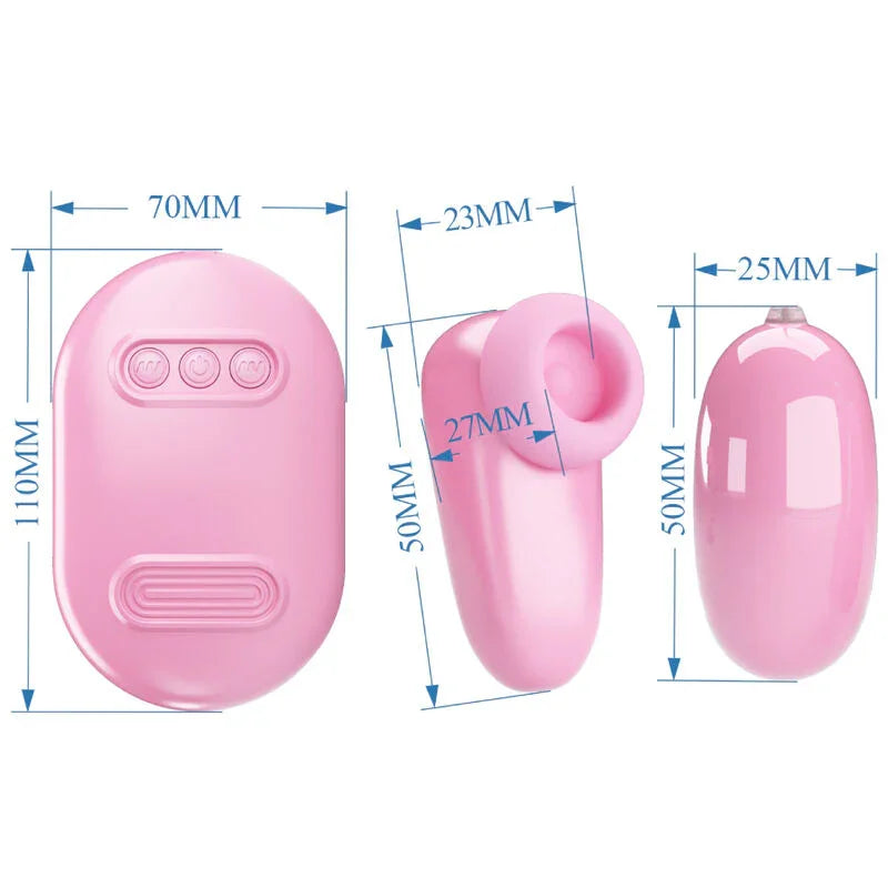 PRETTY LOVE - MAGIC BOX BALA VIBRADORA & ESTIMULADOR ROSA - Nuvica