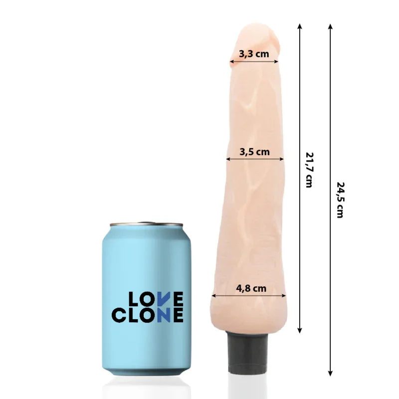 LOVECLONE - RAGNAR VIBRADOR REALÍSTICO SELF LUBRICATION 24.5 CM -O- 3.5 CM - Nuvica