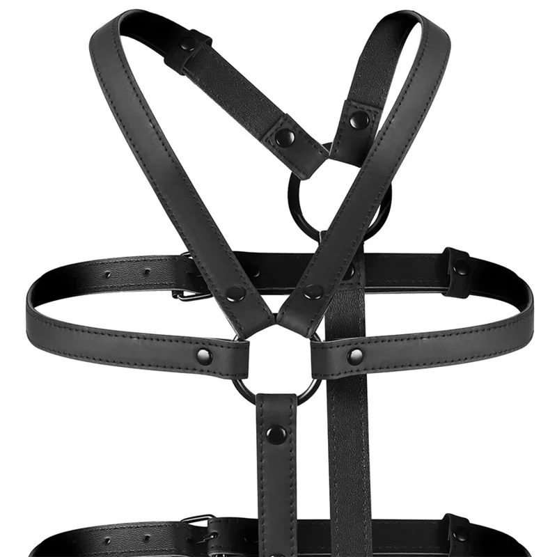 FETISH SUBMISSIVE BONDAGE - ARNÉS AJUSTABLE TORSO Y BRAZOS - Nuvica