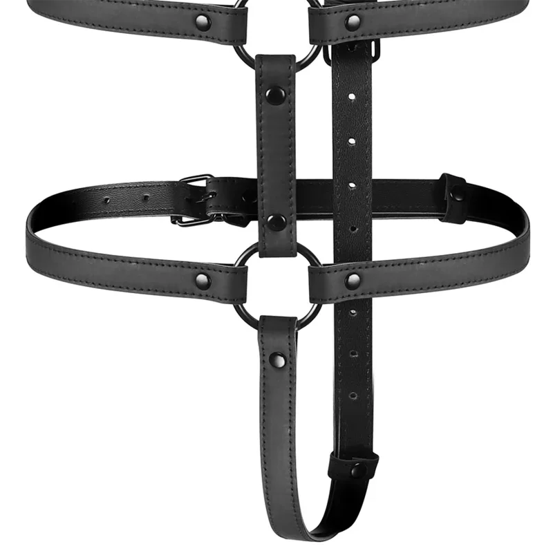 FETISH SUBMISSIVE BONDAGE - ARNÉS AJUSTABLE TORSO Y BRAZOS - Nuvica