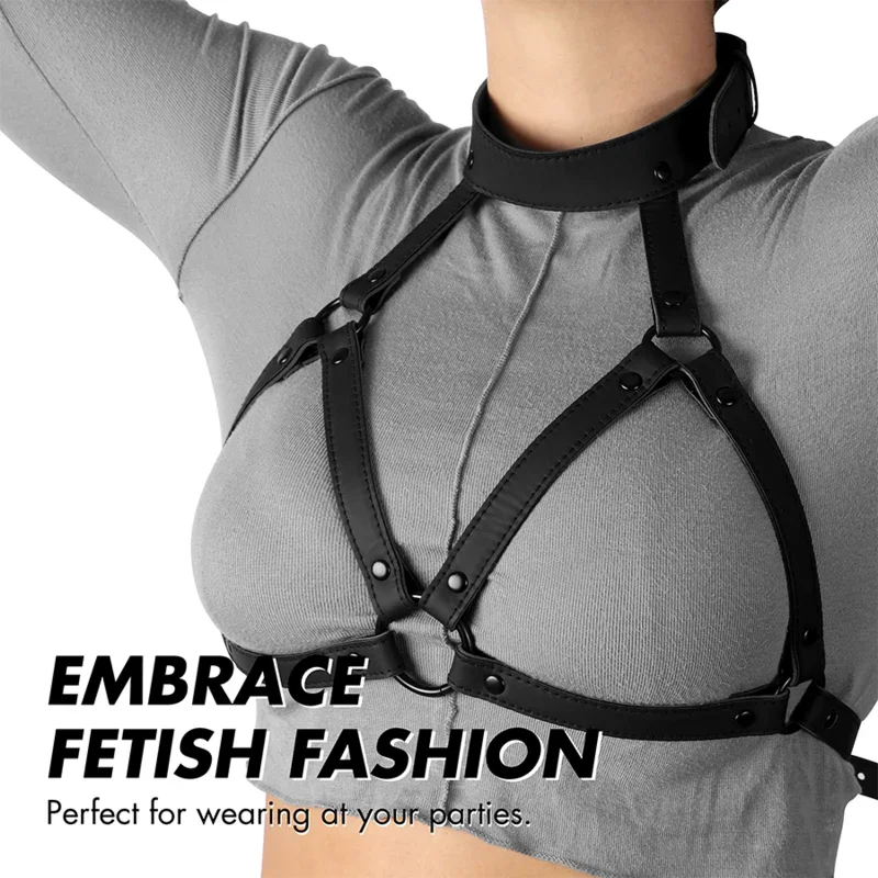 FETISH SUBMISSIVE BONDAGE - ARNÉS AJUSTABLE PECHO - Nuvica