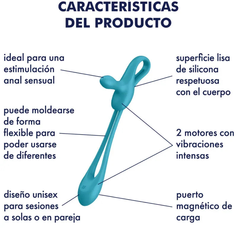 SATISFYER - PLUG & PLAY 1 MULTIVIBRADOR FLEXIBLE - Nuvica