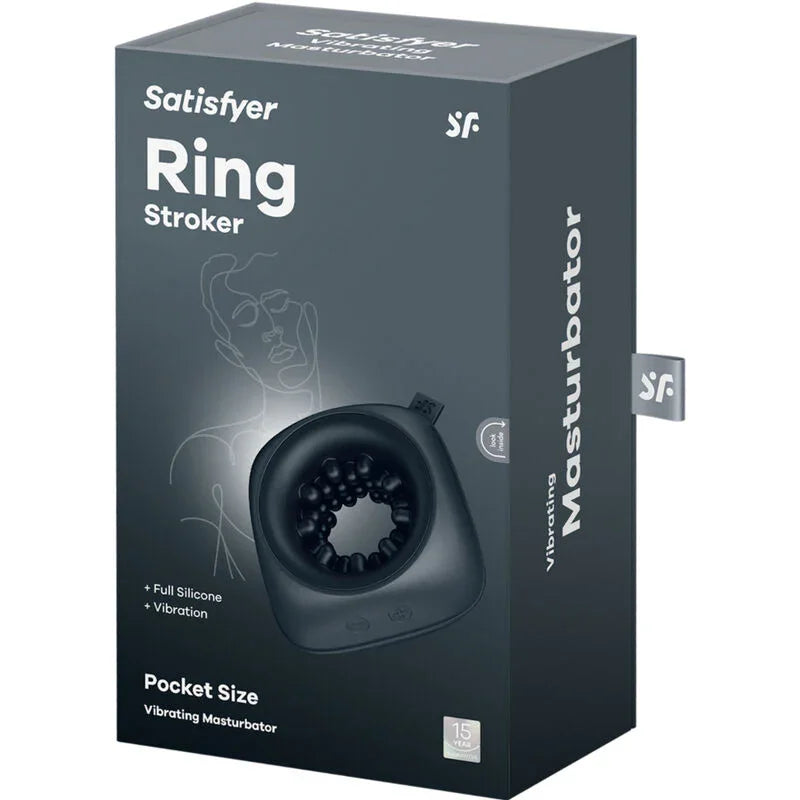 SATISFYER - RING STROKER MASTURBADOR & VIBRADOR - Nuvica