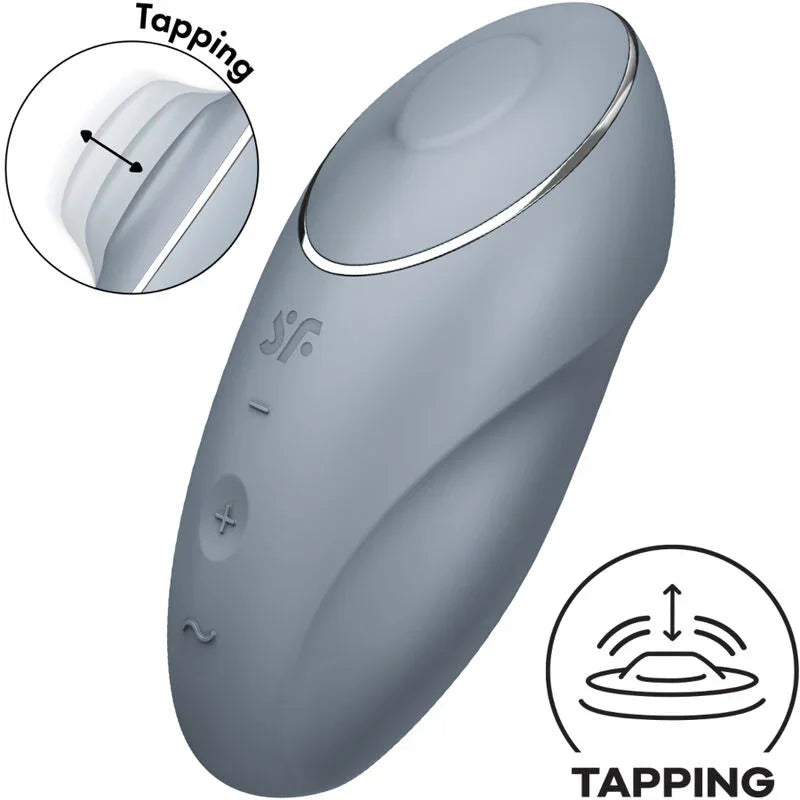 SATISFYER - TAP & CLIMAX 1 VIBRADOR LAY-ON ROJO - Nuvica