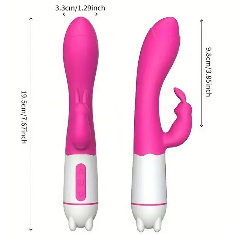 ARMONY - HAPPY VIBRADOR & ESTIMULADOR RABBIT FUCSIA - Nuvica