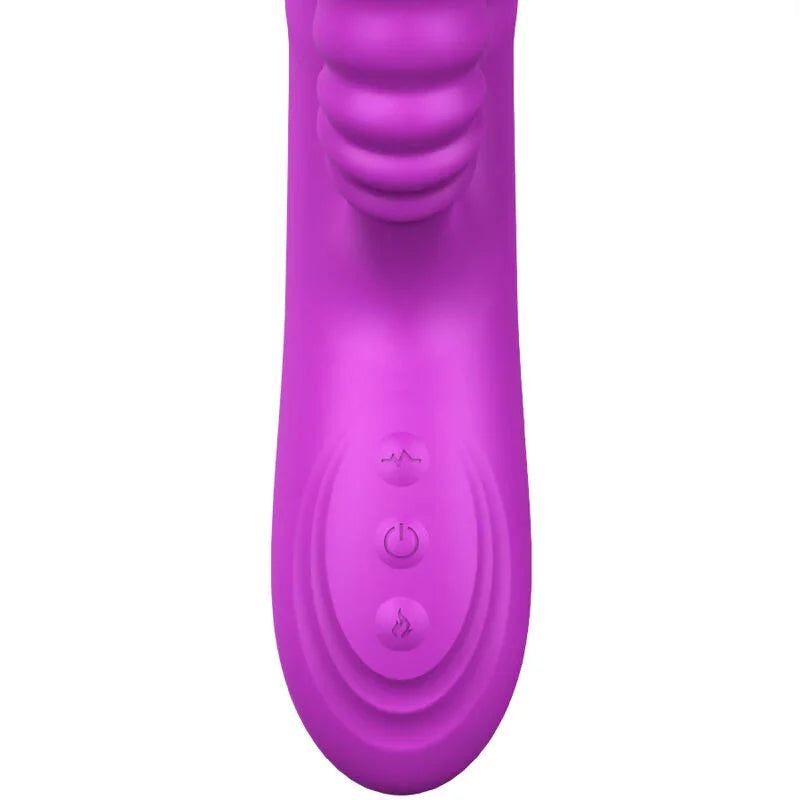 ARMONY - ANGELIA VIBRADOR MULTIFUNCION DOBLE LENGUA EFECTO CALOR VIOLETA - Nuvica