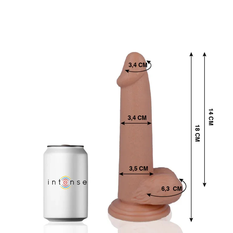 MR INTENSE - 10 PENE REALÍSTICO 18 CM -O- 3.4 CM - Nuvica
