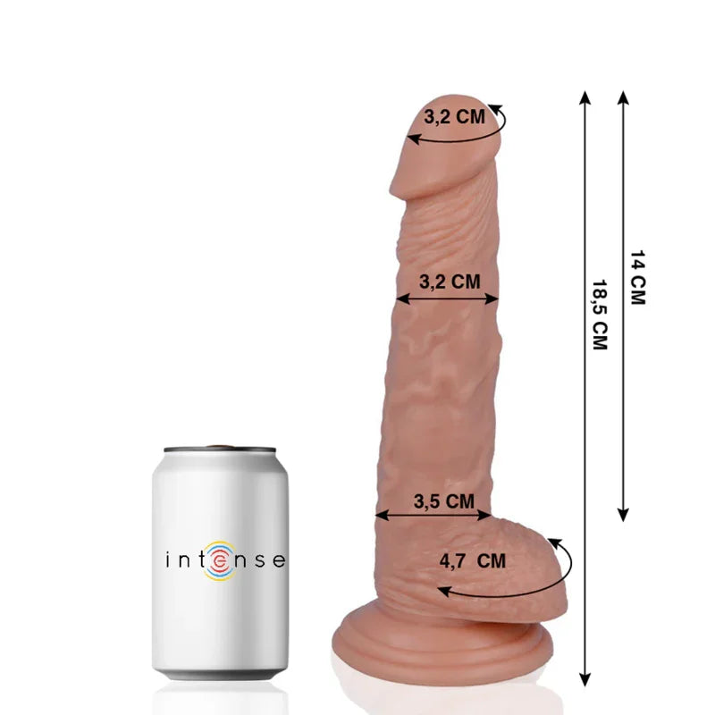 MR INTENSE - 13 PENE REALÍSTICO 18.5 CM -O- 3.2 CM - Nuvica