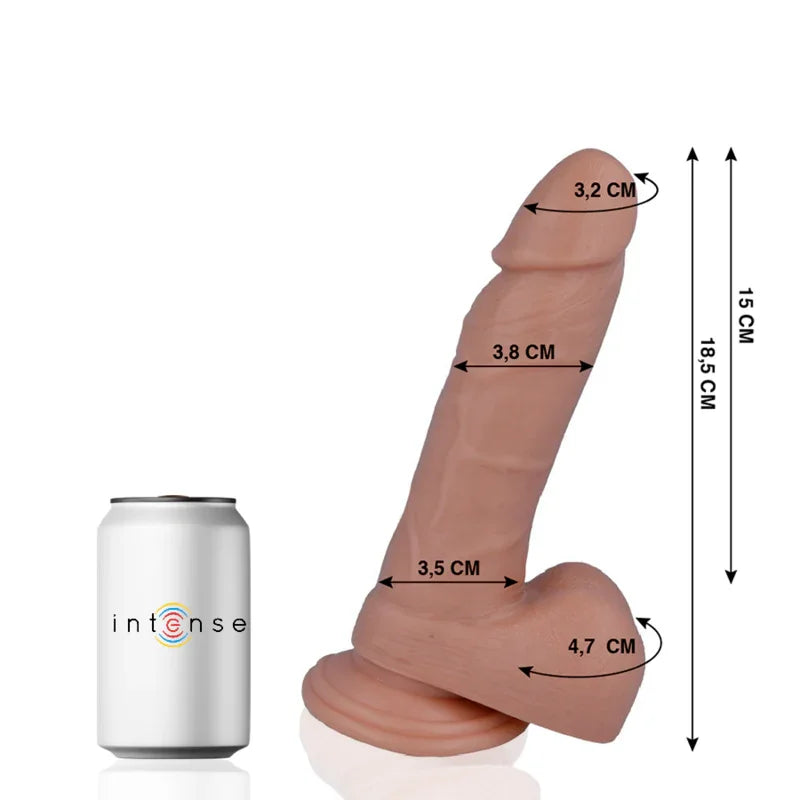 MR INTENSE - 14 PENE REALÍSTICO 18.5 CM -O- 3.8 CM - Nuvica