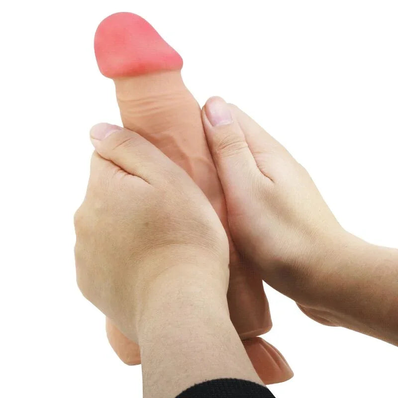PRETTY LOVE - SLIDING SKIN SERIES DILDO REALÍSTICO CON VENTOSA PIEL DESLIZANTE CONTROL REMOTO NATURAL 21.8 CM - Nuvica