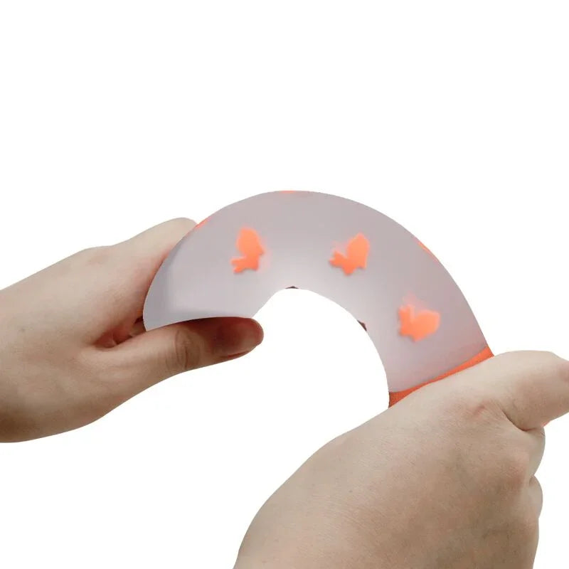 PRETTY LOVE - MAGICAL NIGHTFALL DILDO SIN VIBRACIÓN LUMINOSO NARANJA - Nuvica