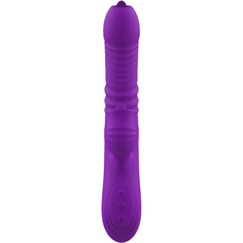 ARMONY - FULLY GSPOT VIBRADOR RABBIT CON LENGUA ESTIMULADORA EFECTO CALOR VIOLETA - Nuvica