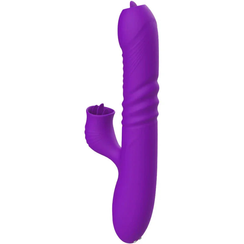 ARMONY - FULLY GSPOT VIBRADOR RABBIT CON LENGUA ESTIMULADORA EFECTO CALOR VIOLETA - Nuvica
